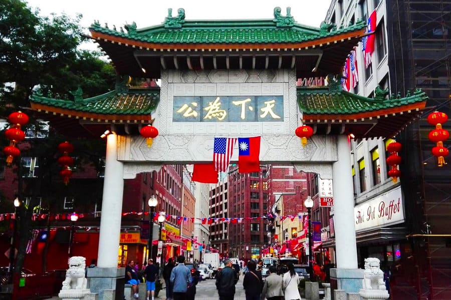 Porte monumentale du Chinatown de Boston